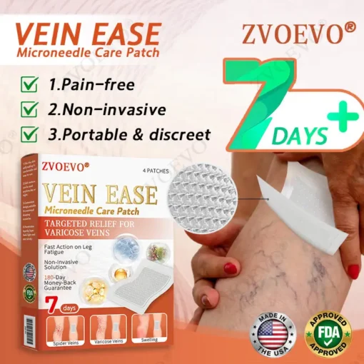 Zvoevo® Vein Ease Microneedle Care Patch