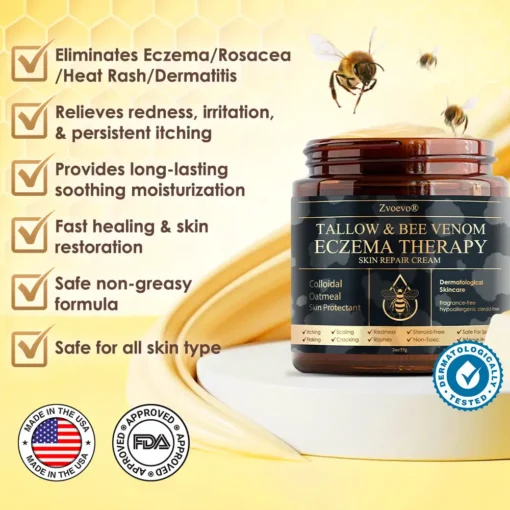 𝐙𝐯𝐨𝐞𝐯𝐨® 𝐓𝐚𝐥𝐥𝐨𝐰 𝐁𝐞𝐞 𝐕𝐞𝐧𝐨𝐦 𝐒𝐤𝐢𝐧 𝐑𝐞𝐬𝐭𝐨𝐫𝐚𝐭𝐢𝐨𝐧 𝐂𝐫𝐞𝐚𝐦