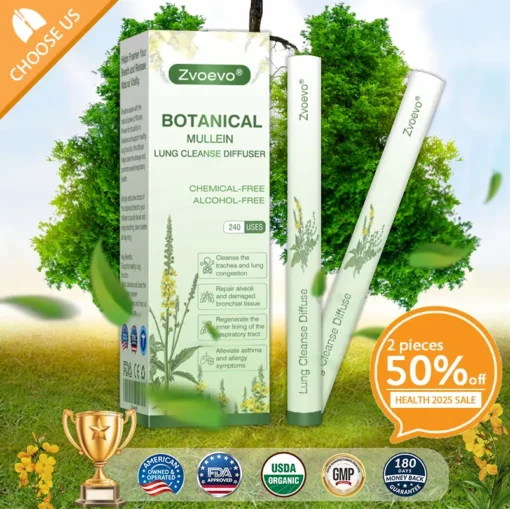 Zvoevo® Botanical Mullein Lung Cleanse Diffuser