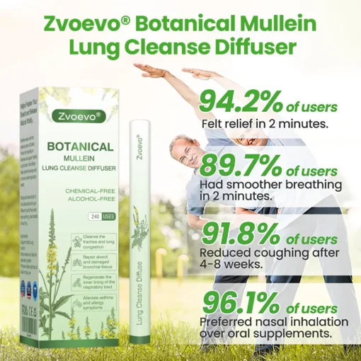 Zvoevo® Botanical Mullein Lung Cleanse Diffuser