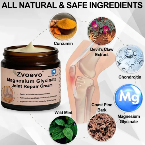Zvoevo® Magnesium Glycinate Joint Repair Cream