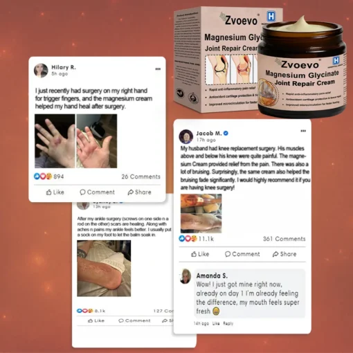 Zvoevo® Magnesium Glycinate Joint Repair Cream