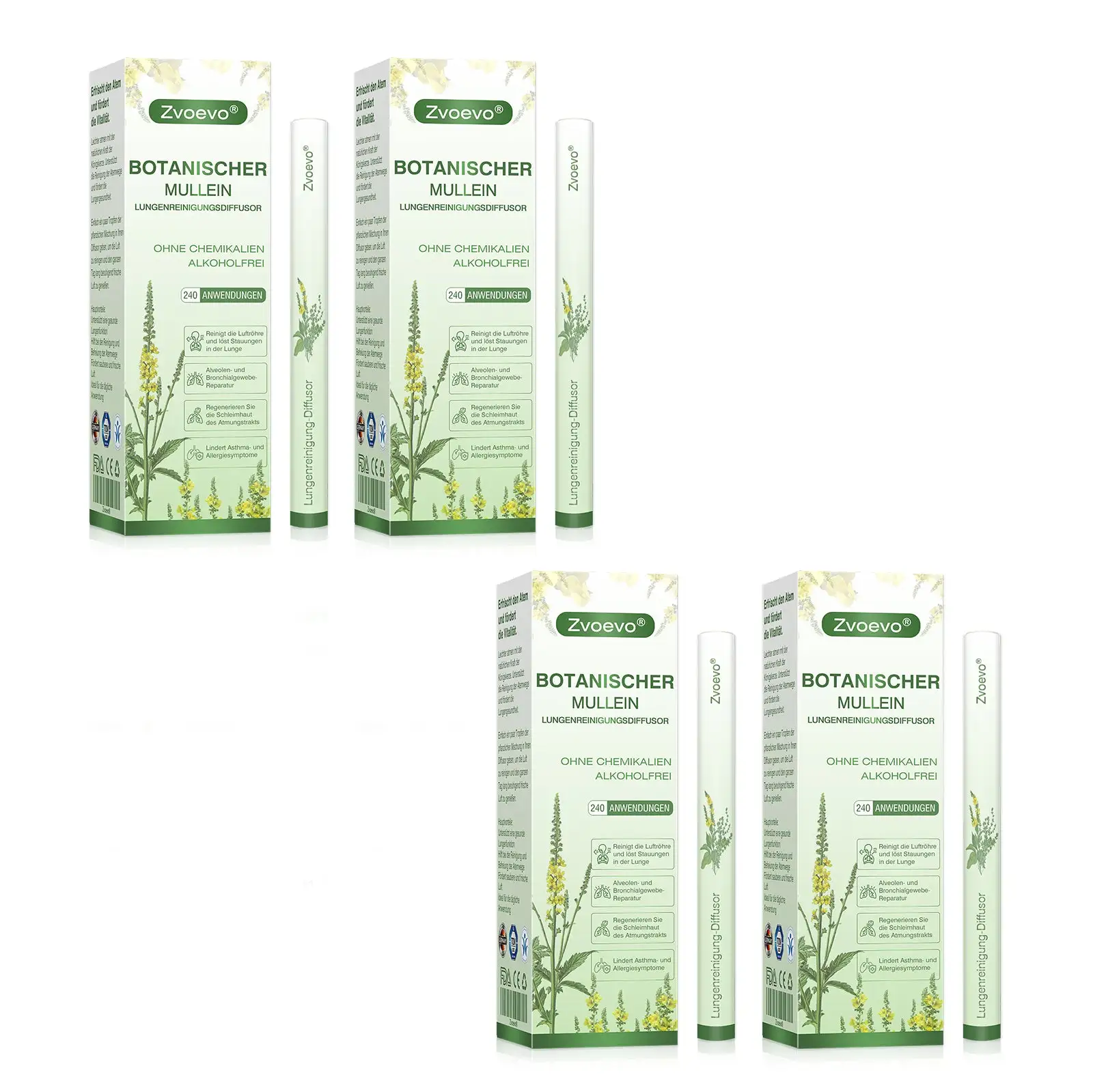 Zvoevo® Botanischer Mullein Lungenreinigungsdiffusor