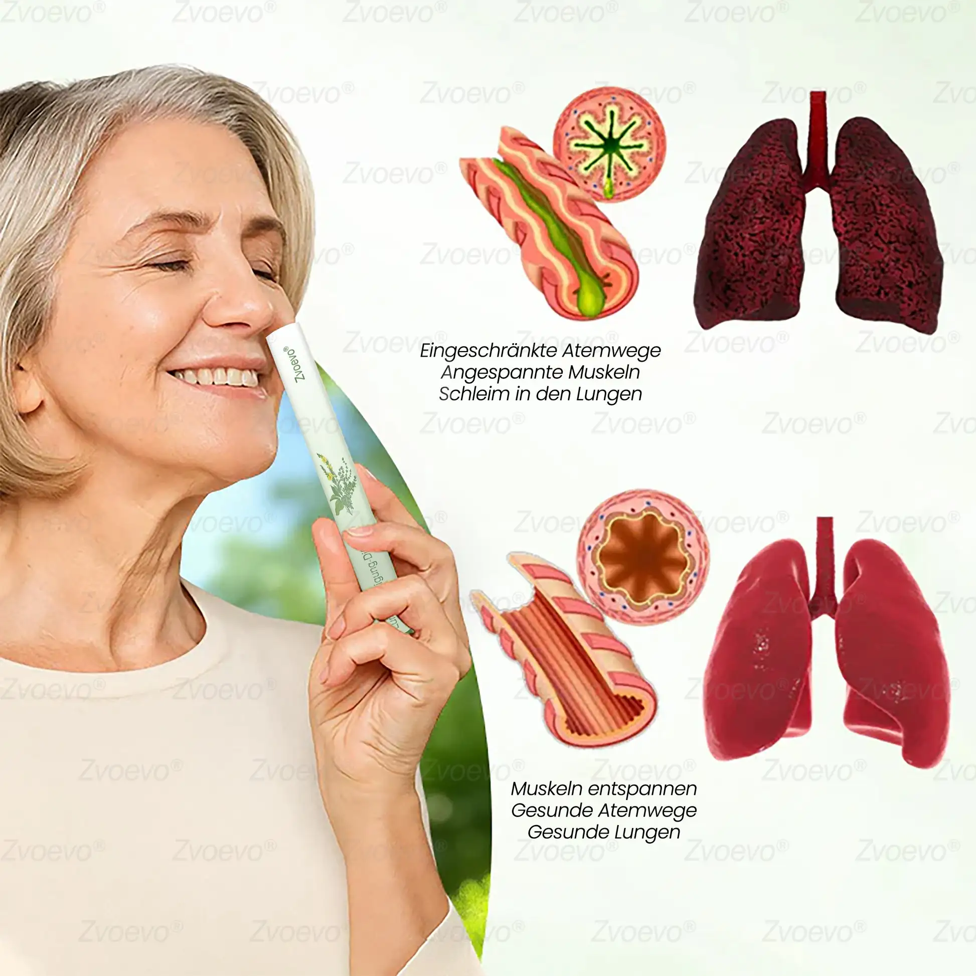 Zvoevo® Botanischer Mullein Lungenreinigungsdiffusor