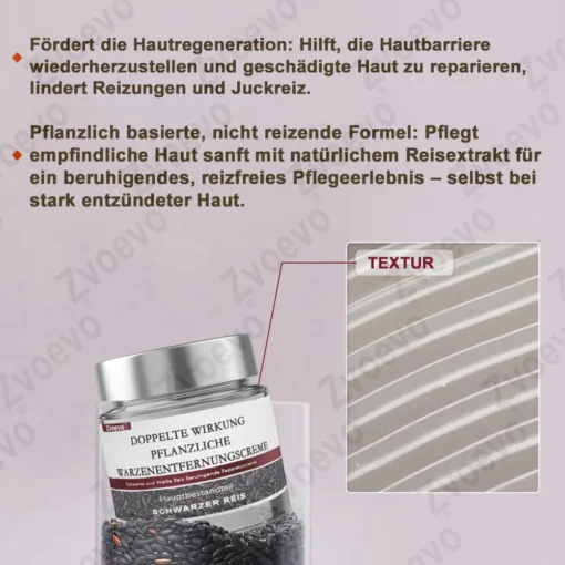 Zvoevo® Schwarzer Reis Hautreparatur Essenzcreme