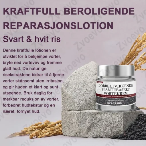 Zvoevo® Svart ris hudreparerende essenskrem
