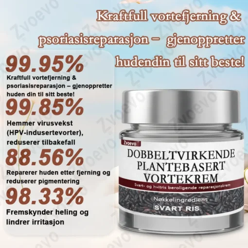 Zvoevo® Svart ris hudreparerende essenskrem