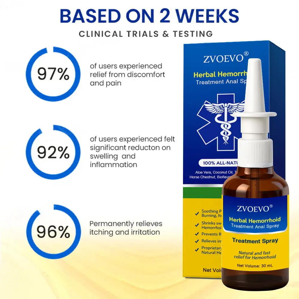 Zvoevo® Herbal Hemorrhoid Treatment Anal Spray