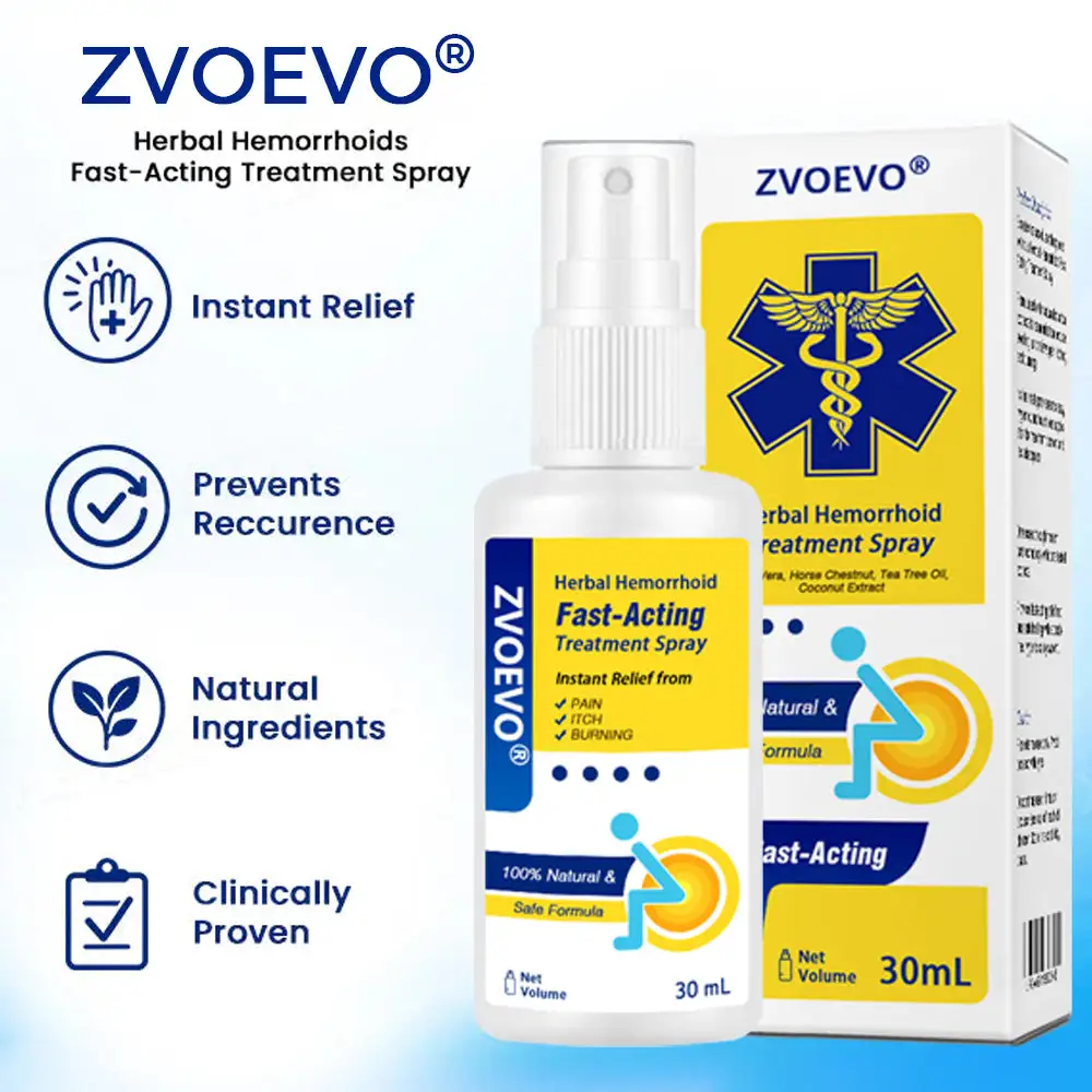 Zvoevo® Herbal Hemorrhoids Fast-Acting Treatment Spray