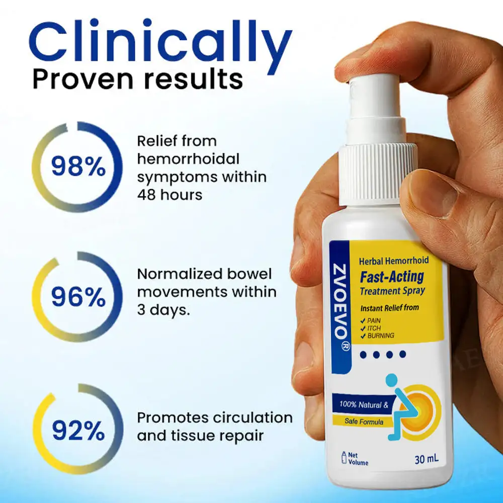 Zvoevo® Herbal Hemorrhoids Fast-Acting Treatment Spray
