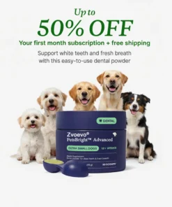 Zvoevo® PetsBright Advanced Dental Powder for Clean Teeth & Fresh Breath