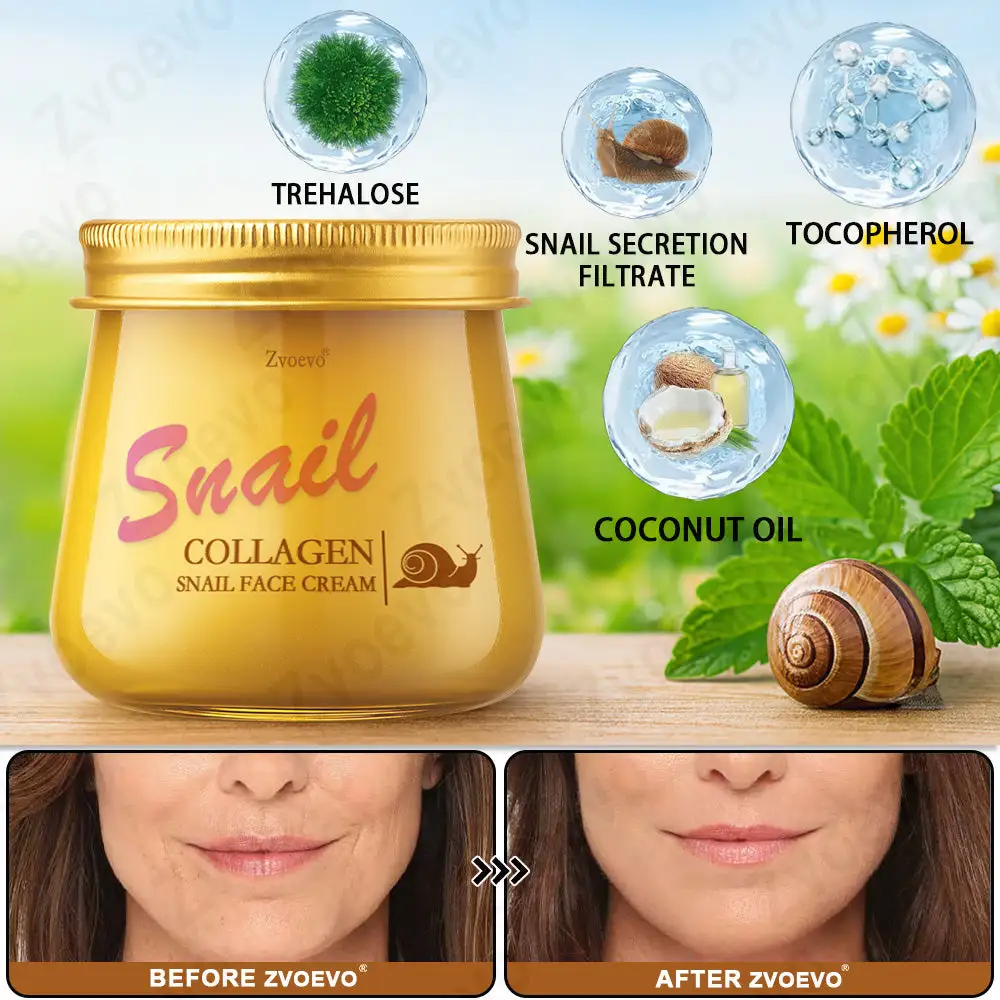 Zvoevo® Snail Colleagen Face Cream