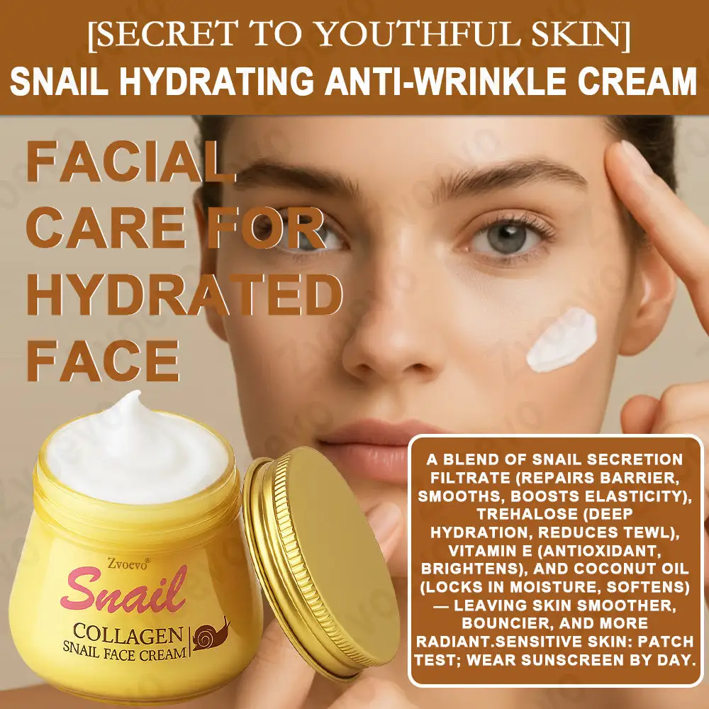 Zvoevo® Snail Colleagen Face Cream
